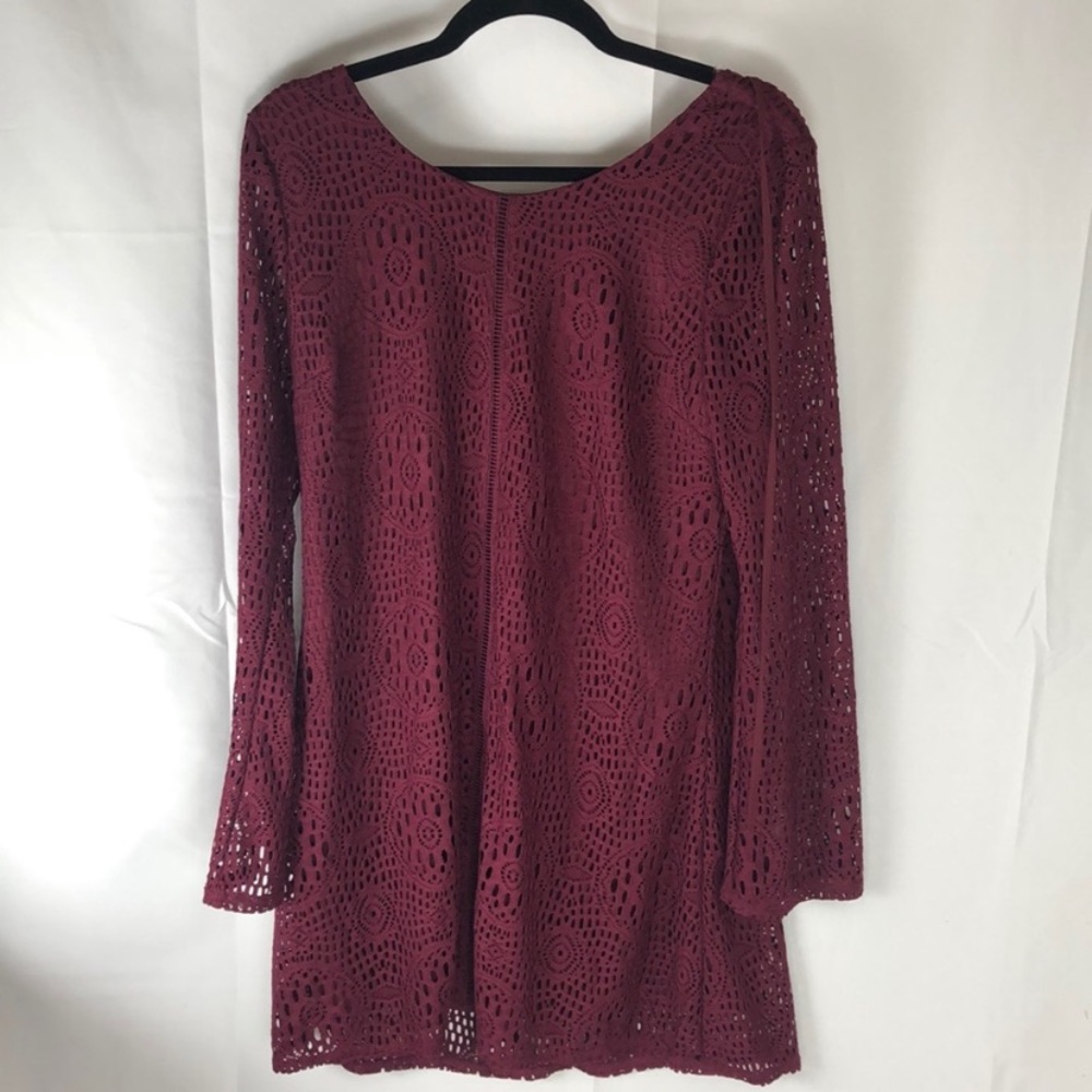 NWT Speechless Burgundy Dress sz L